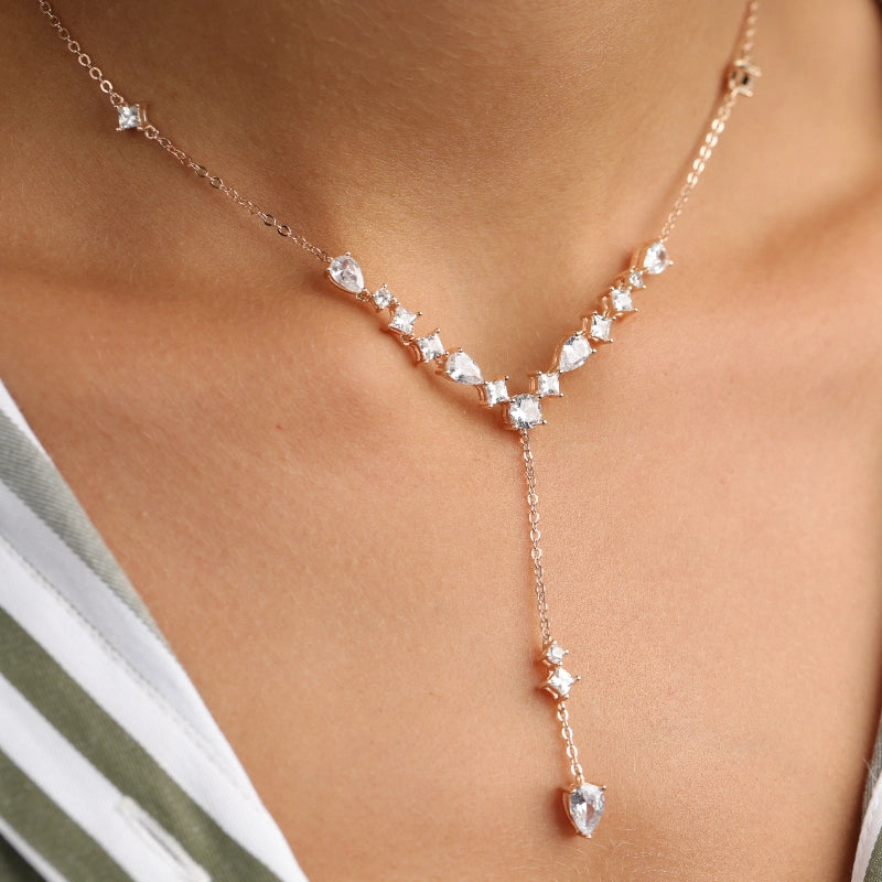 שרשרת כסף עניבה מעוצבת