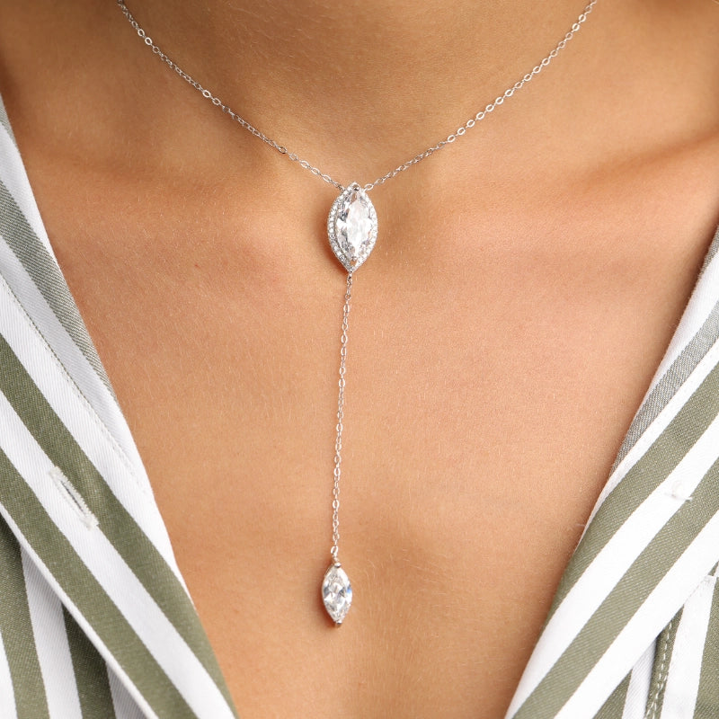 שרשרת כסף עניבה טיפה