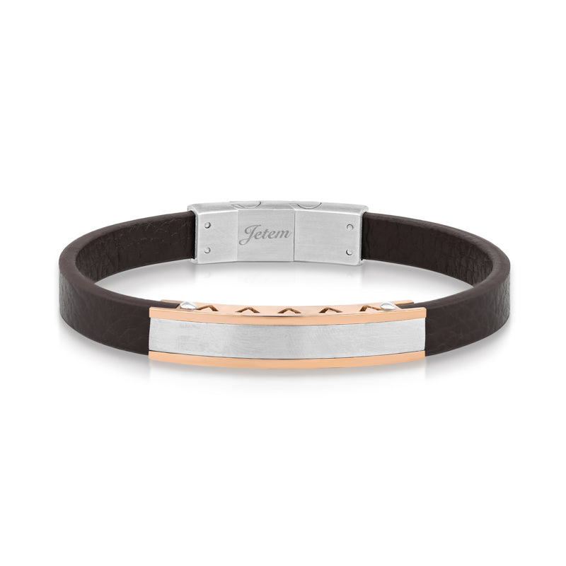 צמיד  עור לגבר   "LIAM"