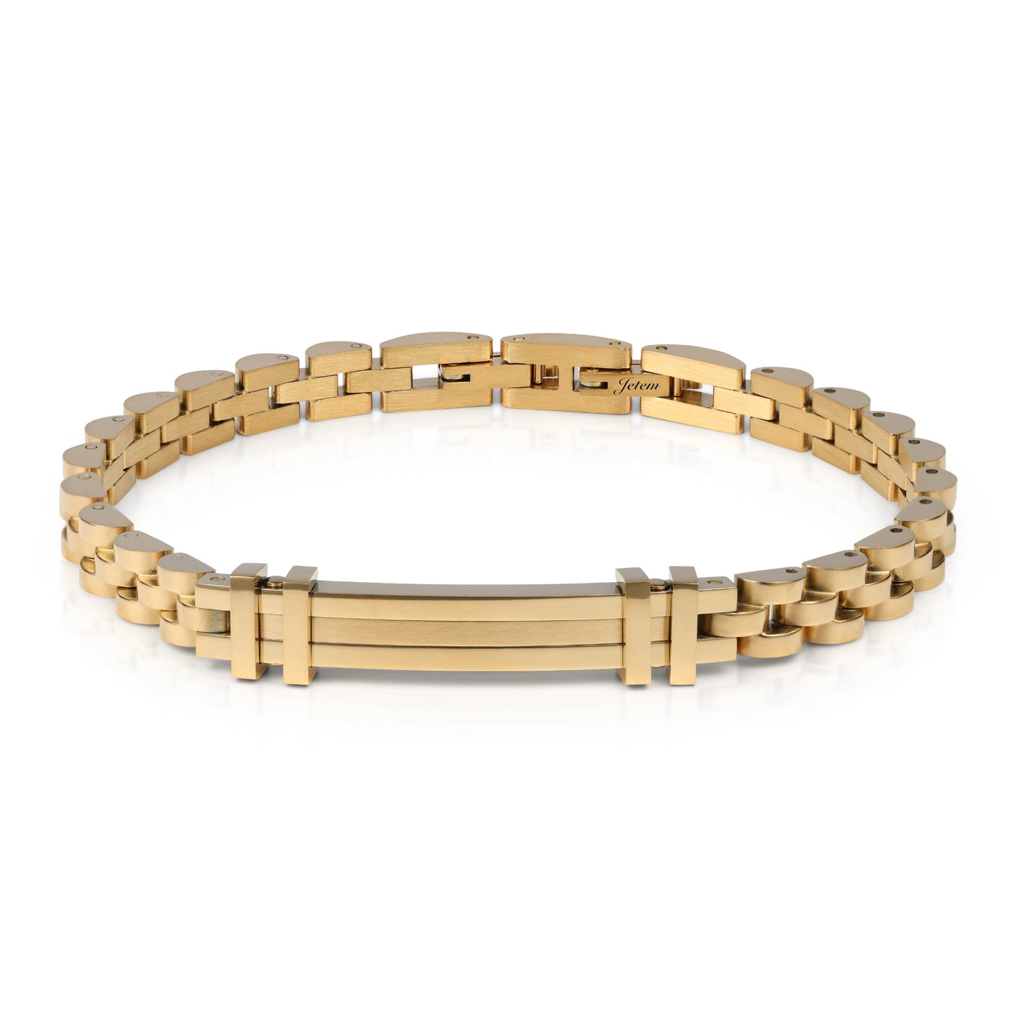 צמיד לגבר "אדם" מבית JETEM פלדת על חלד