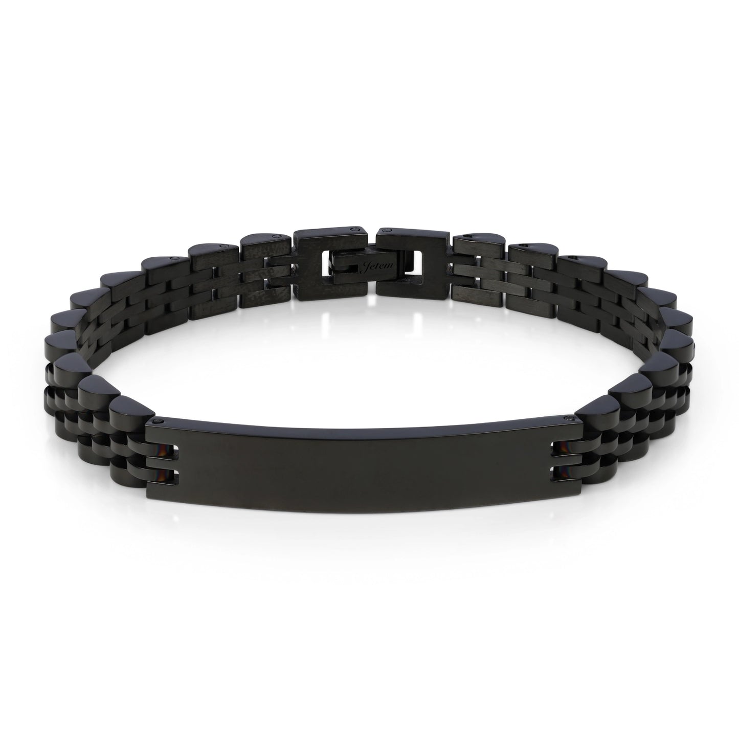 צמיד JETEM לגבר סטיל אלגנטי בעל חוליות רחבות בעיצוב ייחודי