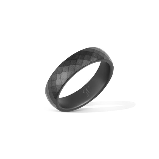 טבעת קרמי לגבר חיתוכי יהלום